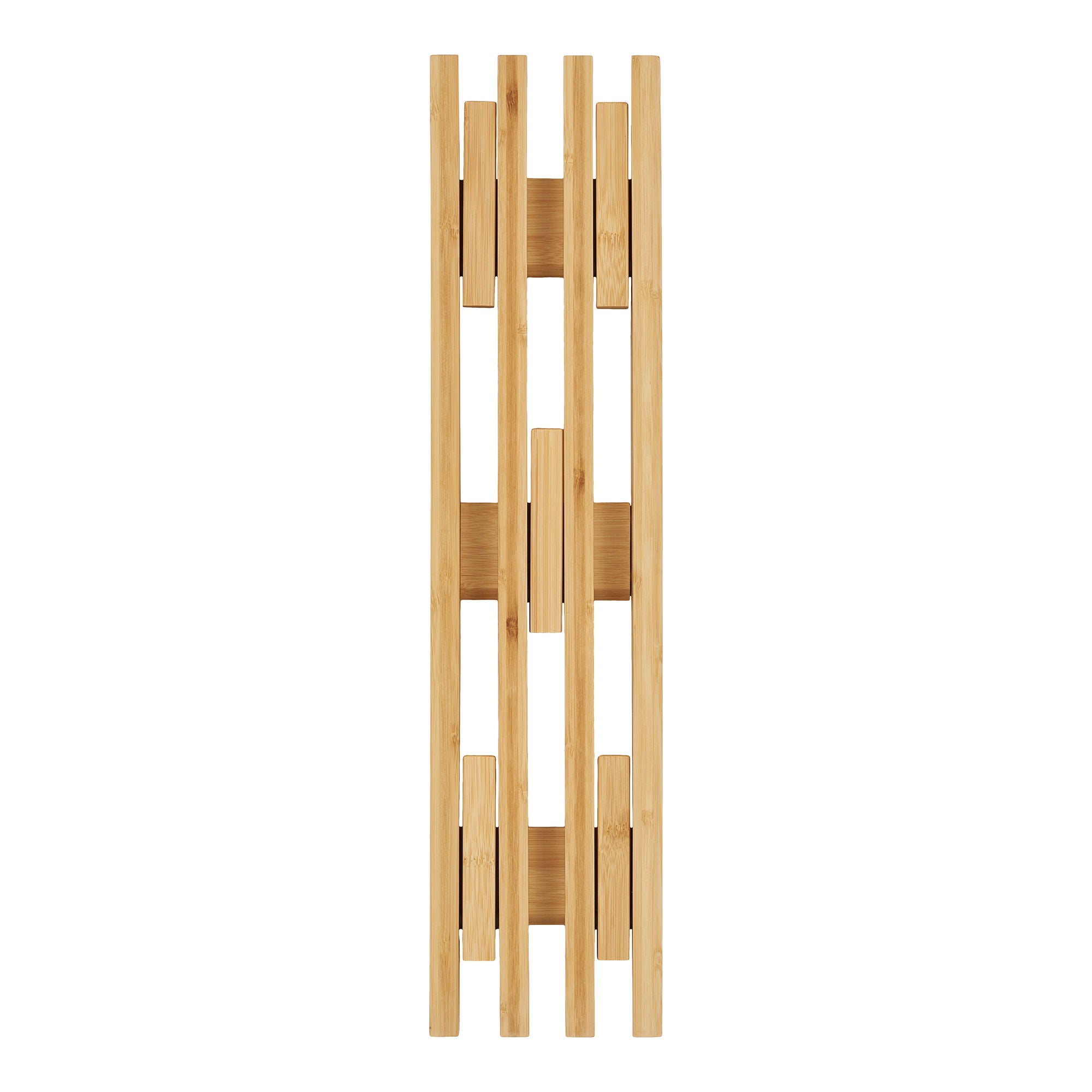 Ember – Wandgarderobe aus Bambus, Natur, 9,5 × 14 × 60 cm